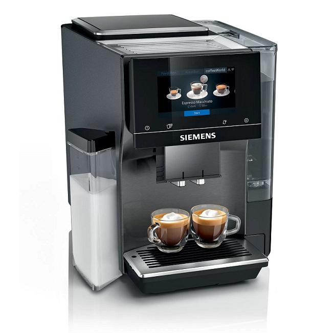 Siemens TQ707DF5 Kaffeevollautomat OneTouch ceramDrive Milchtank iSelect Display herausnehmbare Br?hgruppe