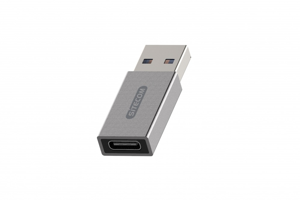 Sitecom CN-397 silber USB-A zu USB-C Adapter