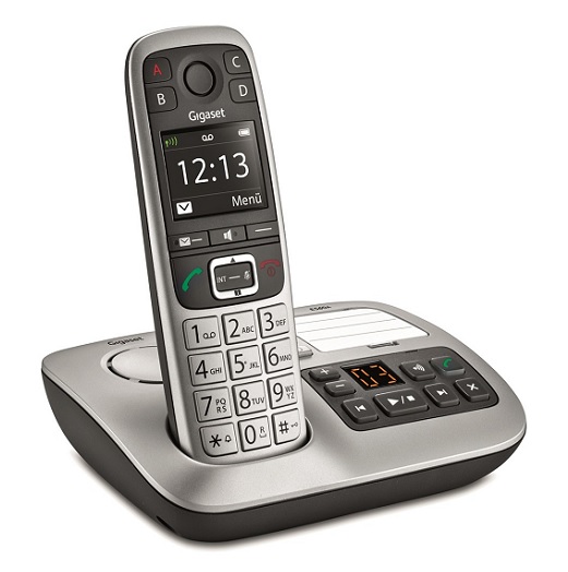 B-Ware: GIGASET E560A platin Seniorentelefon Hörgerätekompatibel ECO-Dect