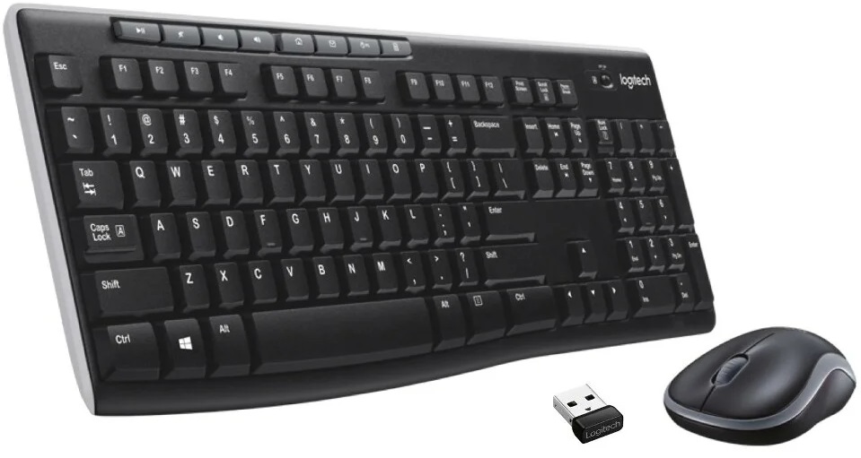 Logitech Wireless Combo Deskset MK270 Maus-Tastatur-Set