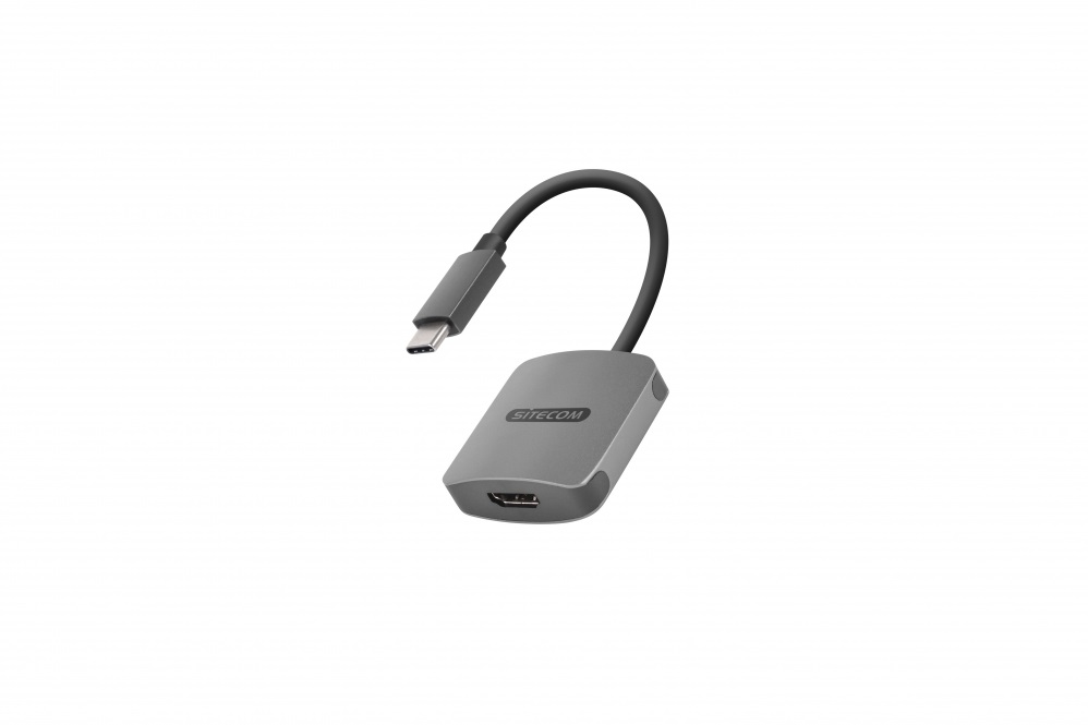 Sitecom CN-372 USB auf HDMI Adapter grau USB C 3.1 Stecker auf HDMI Buchse