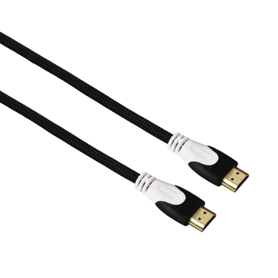 Hama High Speed HDMI-Kabel 56586 Ethernet Gewebe vergoldet Schwarz 1,5 m