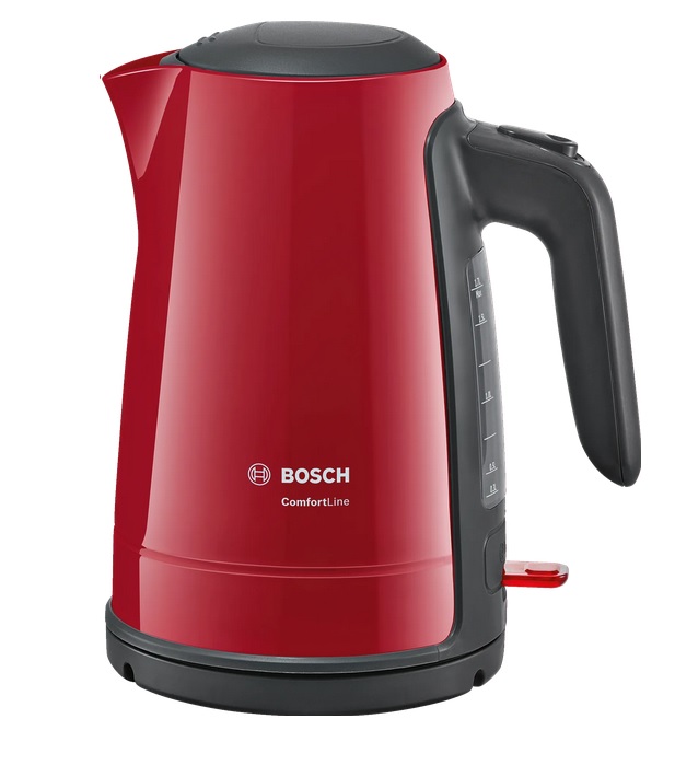 Bosch ComfortLine TWK6A014 Wasserkocher Rot Kunststoff Kabellos