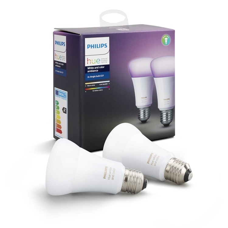 Philips Hue White and Color Ambiente LED E27 Glühbirne mit 16 Mio Farben