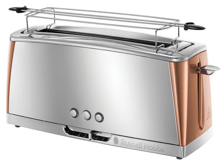 Russell Hobbs Toaster 24310-56 Langschlitztoaster 1420 Watt in Kupferdesign