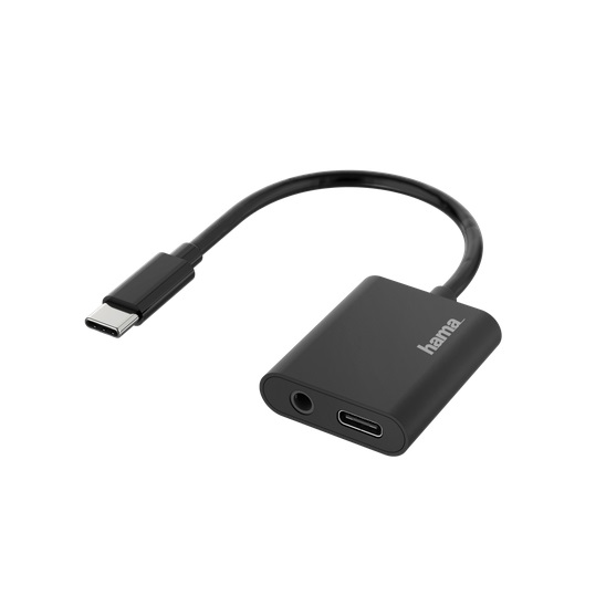 Hama Audio-Adapter 2in1 USB-C-St. 3,5-mm-Klinke/USB-C-Buchse Audio  Laden