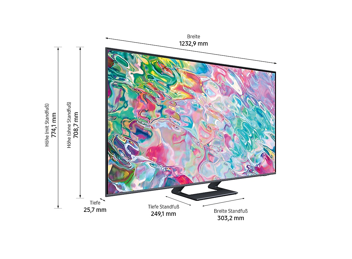 Samsung GQ55Q74BATXZG QLED TV 55 Zoll 138 cm 4K UHD HDR Smart TV Sprachsteuerung