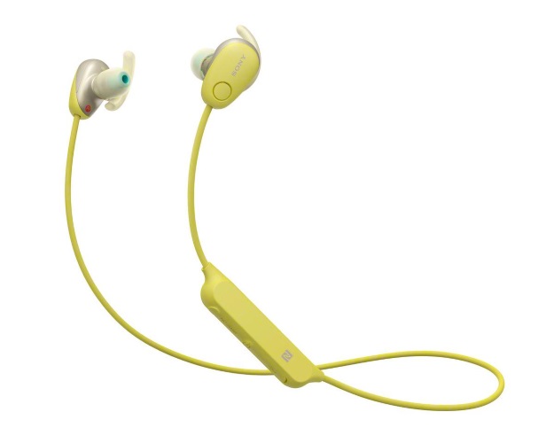 Sony WI-SP 600 N Sport Kopfhörer Gelb Bluetooth Headset-Funktion in-ear-Kopfhörer